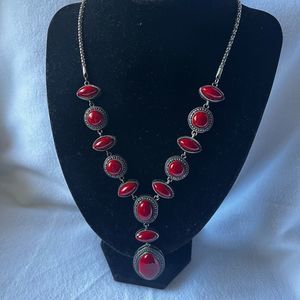 Red Statement Necklace